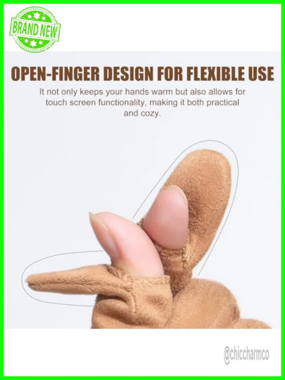 Touchscreen Slim Cut Suede Winter Gloves with Thermal Crystal Velvet Lining